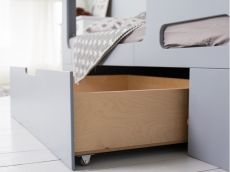 Ліжко двоярусне IndigoWood Cubed із ящиком gray 160x80см